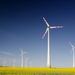 Camaro Sustainability - windmills on grass field at daytime